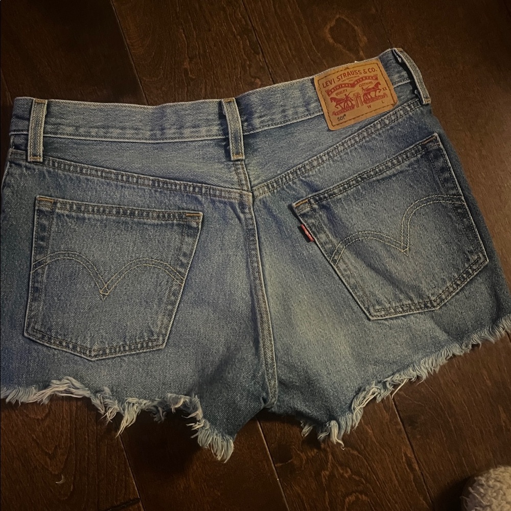 Levi's Light Blue Denim Jean Shorts